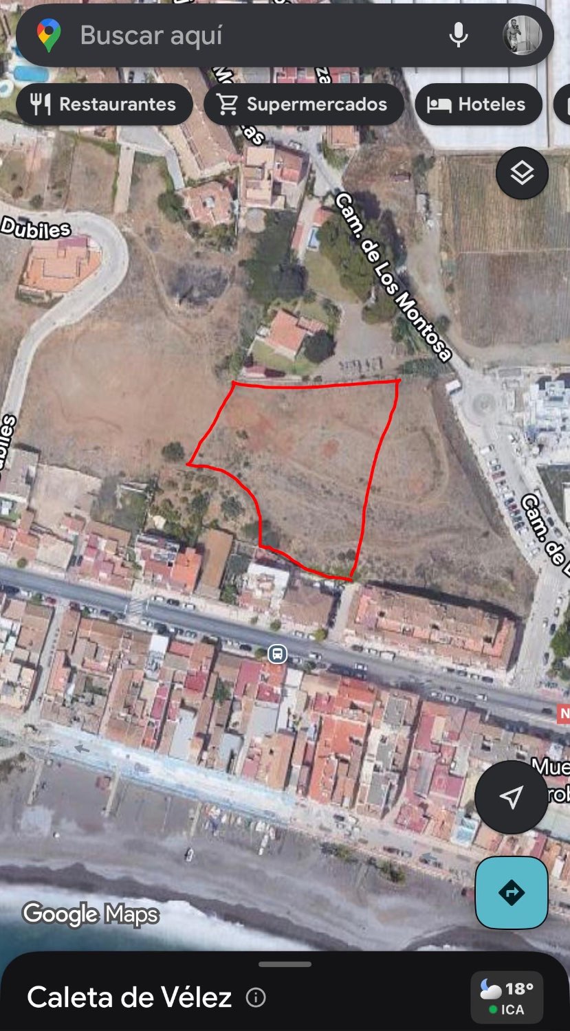 VENTA PARCELA URBANA CALETA DE VELEZ